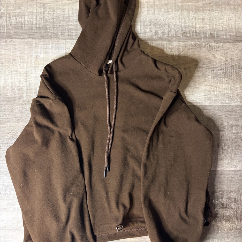 Acne Chocolate Brown Women's Hoodie Sweater